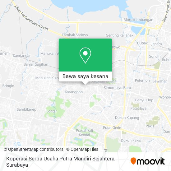 Peta Koperasi Serba Usaha Putra Mandiri Sejahtera