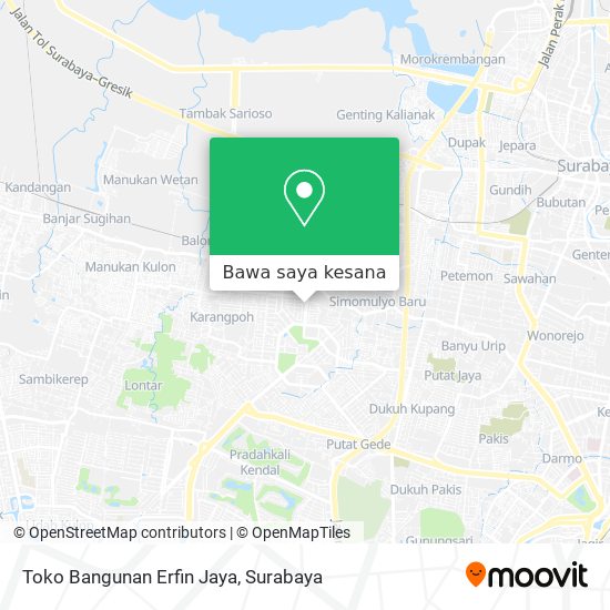 Peta Toko Bangunan Erfin Jaya