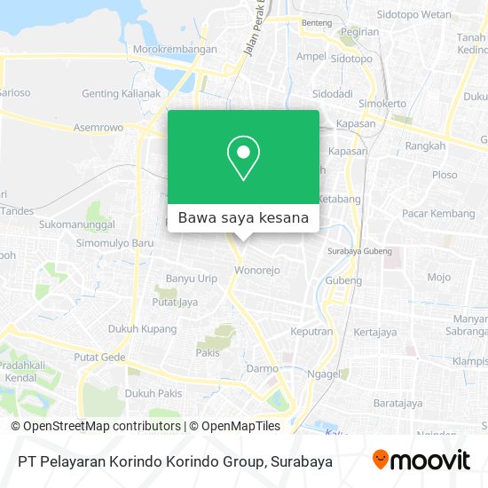 Peta PT Pelayaran Korindo Korindo Group