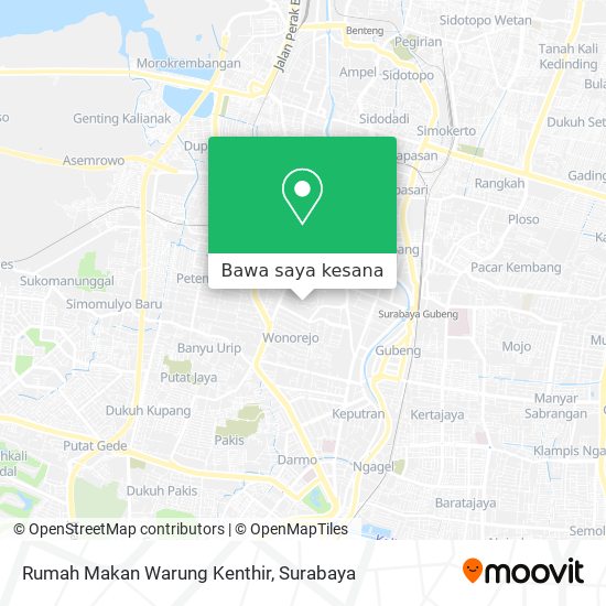 Peta Rumah Makan Warung Kenthir