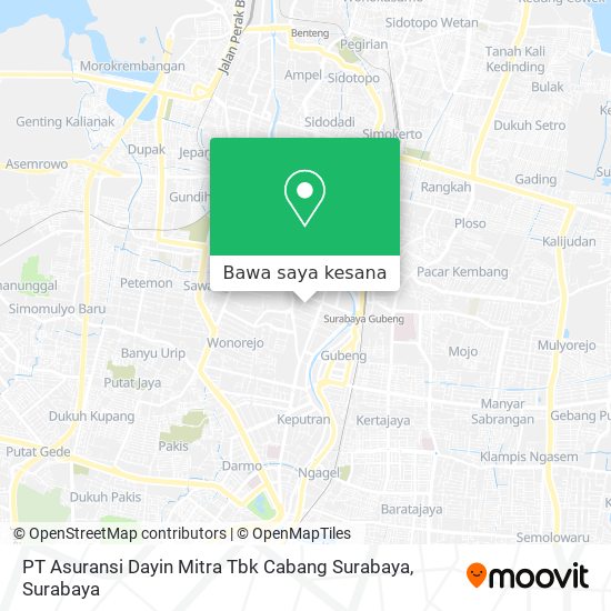 Peta PT Asuransi Dayin Mitra Tbk Cabang Surabaya