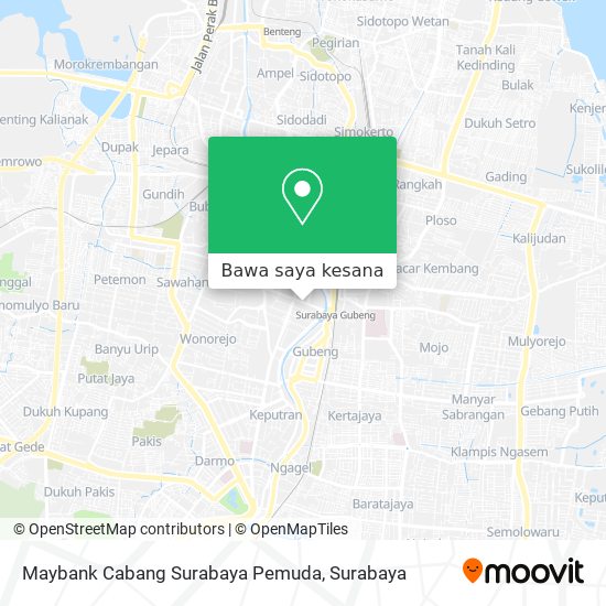 Peta Maybank Cabang Surabaya Pemuda