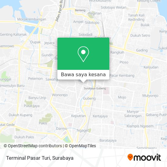 Peta Terminal Pasar Turi