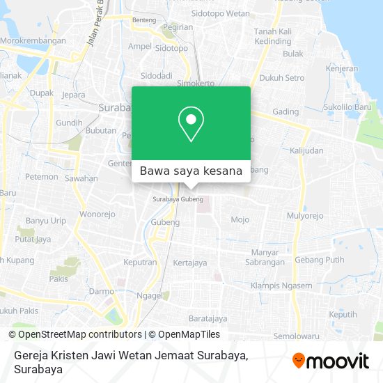 Peta Gereja Kristen Jawi Wetan Jemaat Surabaya