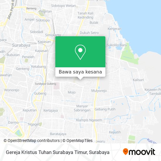 Peta Gereja Kristus Tuhan Surabaya Timur