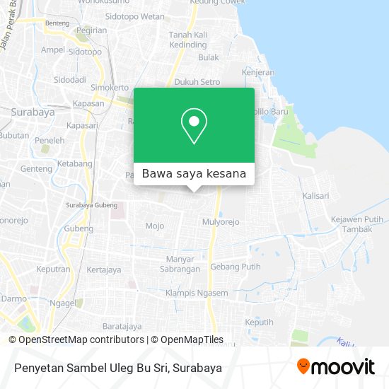 Peta Penyetan Sambel Uleg Bu Sri