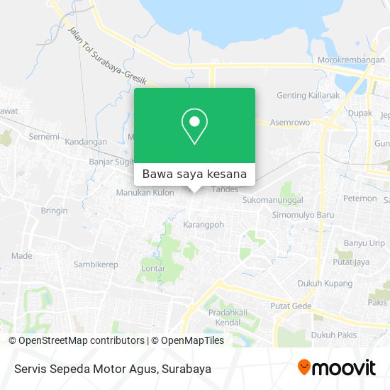 Peta Servis Sepeda Motor Agus