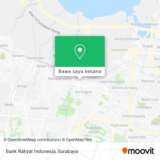 Peta Bank Rakyat Indonesia