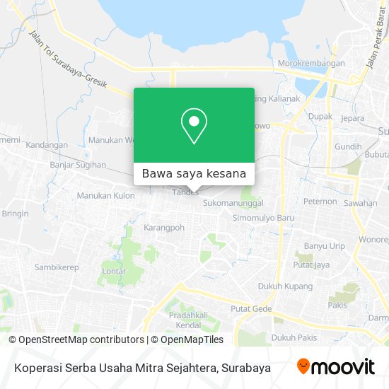 Peta Koperasi Serba Usaha Mitra Sejahtera
