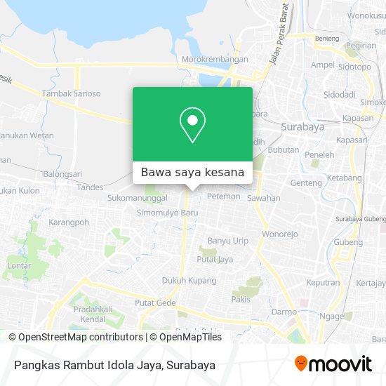 Peta Pangkas Rambut Idola Jaya