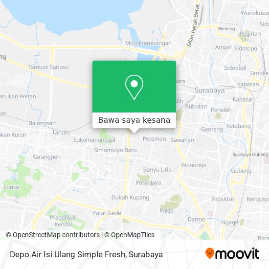 Peta Depo Air Isi Ulang Simple Fresh