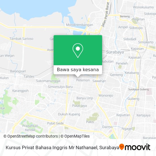 Peta Kursus Privat Bahasa Inggris Mr Nathanael