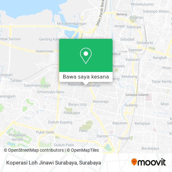 Peta Koperasi Loh Jinawi Surabaya