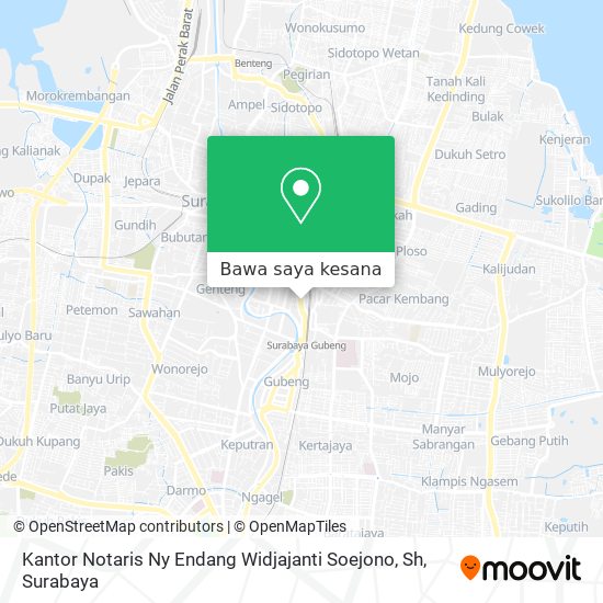 Peta Kantor Notaris Ny Endang Widjajanti Soejono, Sh