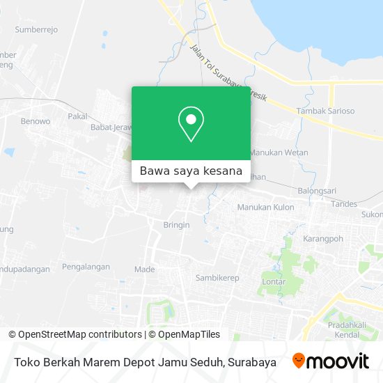 Peta Toko Berkah Marem Depot Jamu Seduh