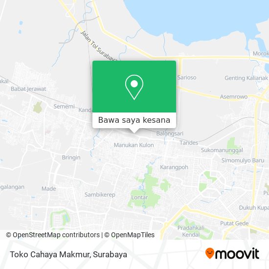 Peta Toko Cahaya Makmur