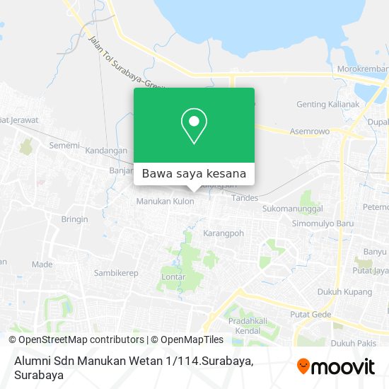 Peta Alumni Sdn Manukan Wetan 1 / 114.Surabaya