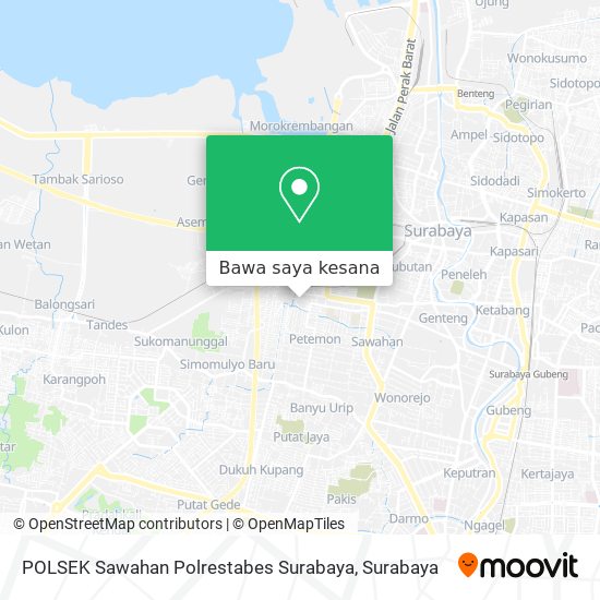 Peta POLSEK Sawahan Polrestabes Surabaya