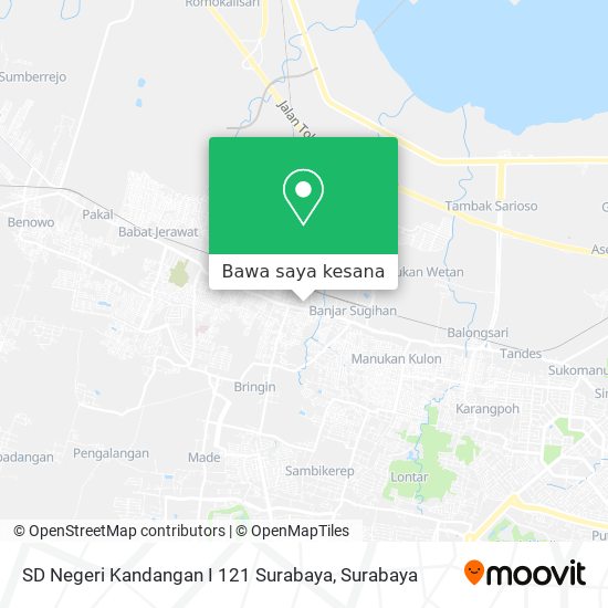 Peta SD Negeri Kandangan I 121 Surabaya