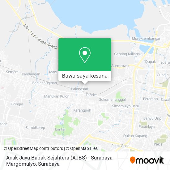 Peta Anak Jaya Bapak Sejahtera (AJBS) - Surabaya Margomulyo