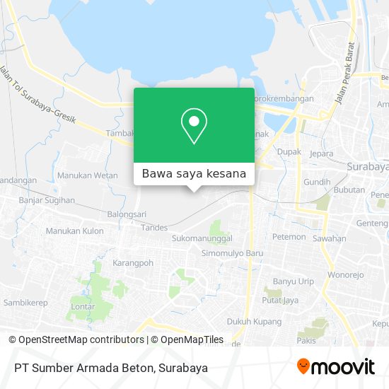 Peta PT Sumber Armada Beton