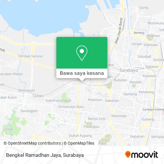Peta Bengkel Ramadhan Jaya