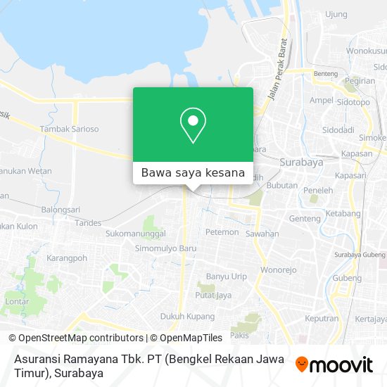 Peta Asuransi Ramayana Tbk. PT (Bengkel Rekaan Jawa Timur)