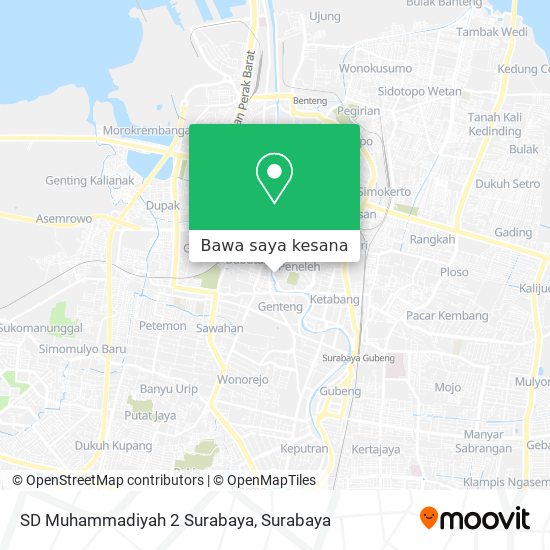 Peta SD Muhammadiyah 2 Surabaya