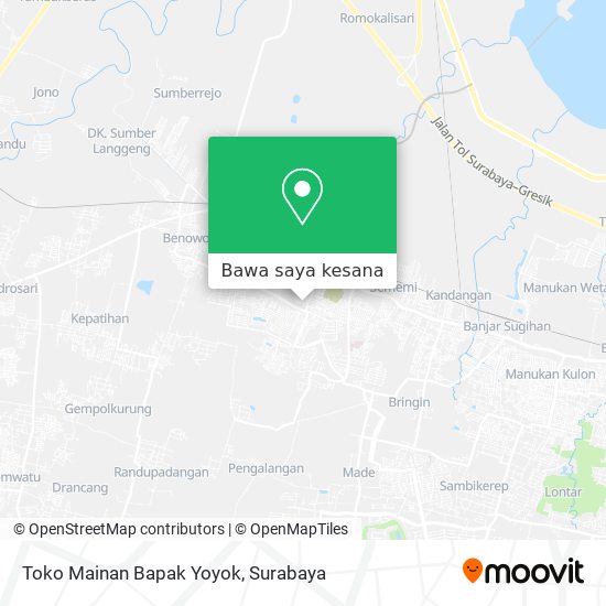 Peta Toko Mainan Bapak Yoyok