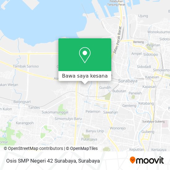 Peta Osis SMP Negeri 42 Surabaya