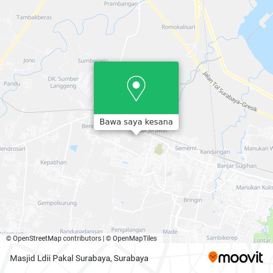 Peta Masjid Ldii Pakal Surabaya