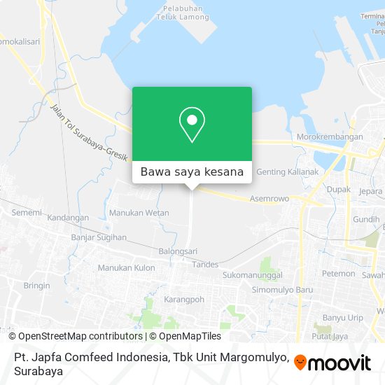 Peta Pt. Japfa Comfeed Indonesia, Tbk Unit Margomulyo