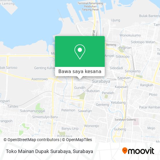 Peta Toko Mainan Dupak Surabaya