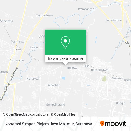 Peta Koperasi Simpan Pinjam Jaya Makmur