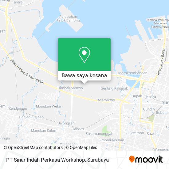 Peta PT Sinar Indah Perkasa Workshop