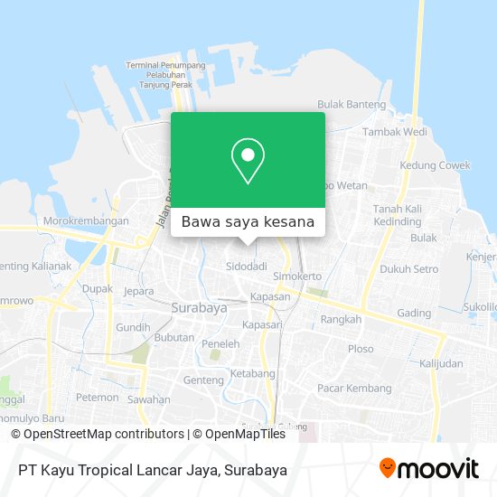 Peta PT Kayu Tropical Lancar Jaya