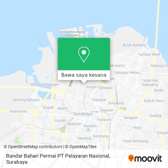 Peta Bandar Bahari Permai PT Pelayaran Nasional