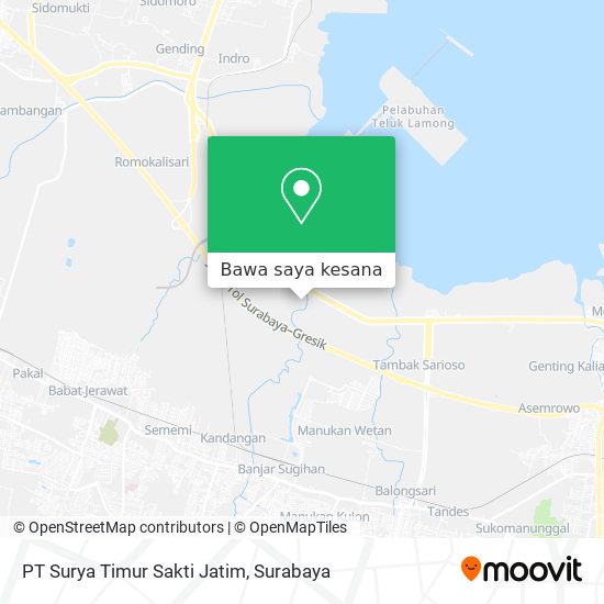 Peta PT Surya Timur Sakti Jatim