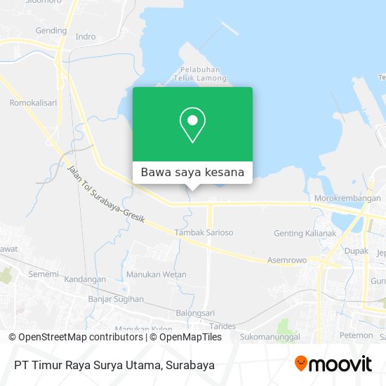 Peta PT Timur Raya Surya Utama