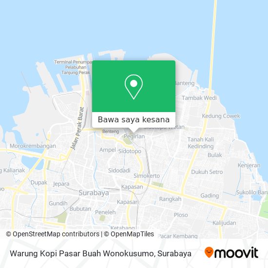 Peta Warung Kopi Pasar Buah Wonokusumo