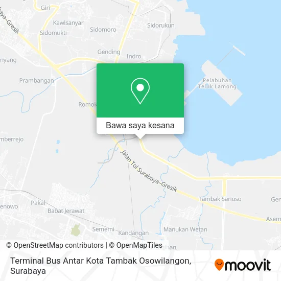 Peta Terminal Bus Antar Kota Tambak Osowilangon