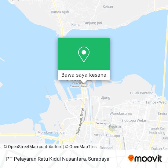 Peta PT Pelayaran Ratu Kidul Nusantara