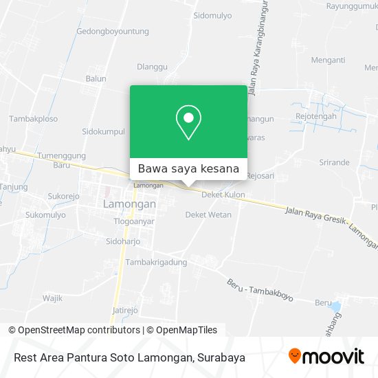 Peta Rest Area Pantura Soto Lamongan
