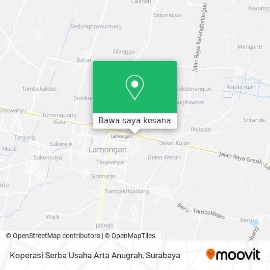 Peta Koperasi Serba Usaha Arta Anugrah