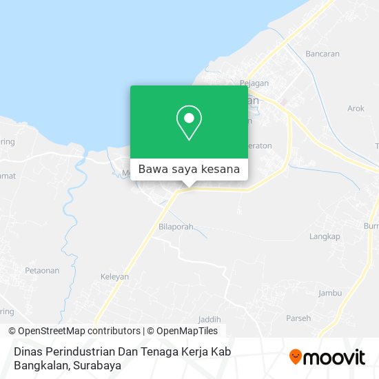 Peta Dinas Perindustrian Dan Tenaga Kerja Kab Bangkalan