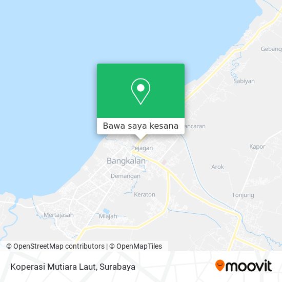 Peta Koperasi Mutiara Laut