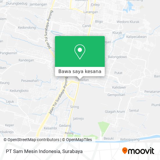 Peta PT Sam Mesin Indonesia