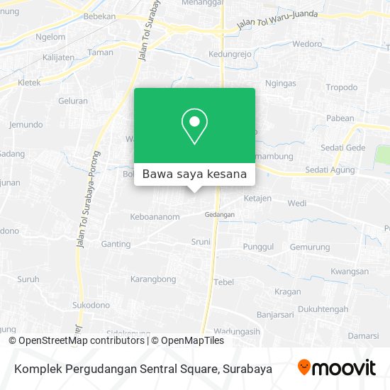Peta Komplek Pergudangan Sentral Square