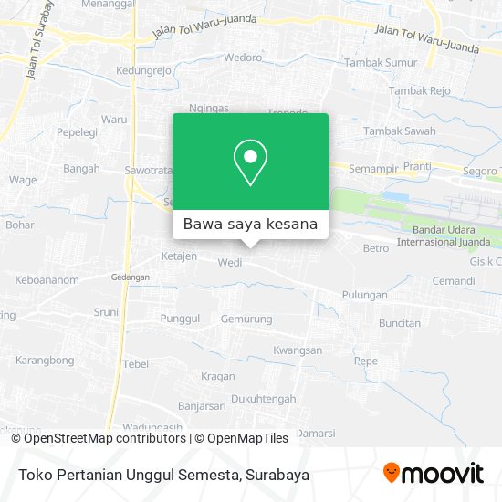 Peta Toko Pertanian Unggul Semesta
