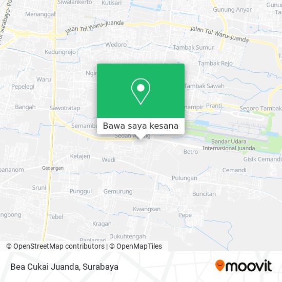 Peta Bea Cukai Juanda